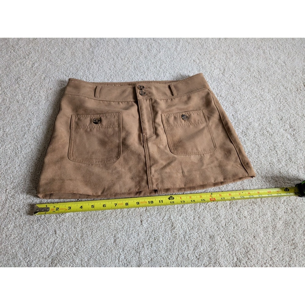 H&M Divided Brown Pocket Accent Mini Skirt Size 8 - Picture 7 of 9